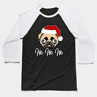 Pug Santa Baseball T-Shirt